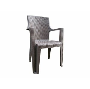 Kerti szék MEGA PLAST Kerti szék AMELIA polyrattan, cappuccino