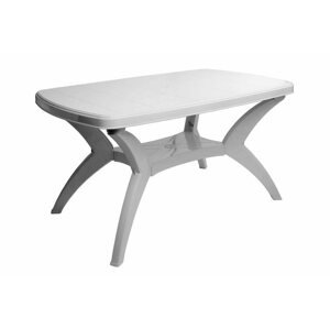 Kerti asztal MEGA PLAST Kerti asztal MODELLO, fehér 140 cm
