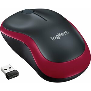 Egér Logitech Wireless Mouse M185 piros