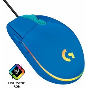 Gamer egér Logitech G203 LIGHTSYNC, kék