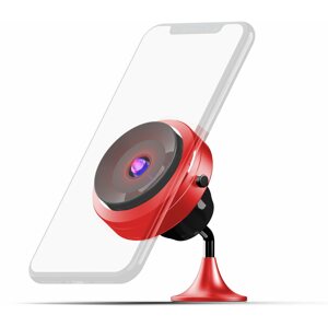 Telefontartó Misura MA05- Mobiltelefon tartó tapadókoronggal és vezeték nélküli QI.03 töltéssel - RED
