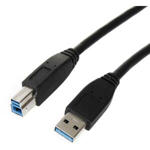 Adatkábel ROLINE USB 3.0 Adatkábel, 0,8 méter AB fekete