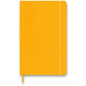 Jegyzetfüzet MOLESKINE Silk L, kemény borító, vonalas, narancssárga