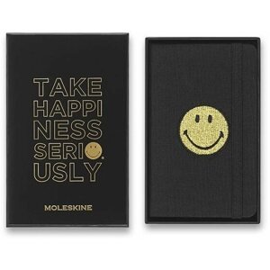 Jegyzetfüzet Moleskine Smiley XS, kemény borítós, sima