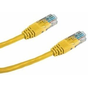 Hálózati kábel Datacom CAT5E UTP 0.5m sárga