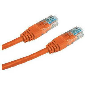 Hálózati kábel Datacom CAT5E UTP 0,5 m narancssárga