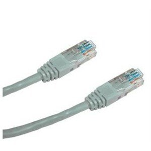 Hálózati kábel Datacom CAT6, UTP, 0,25 m szürke
