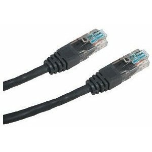 Hálózati kábel Datacom, CAT6, UTP, 0.5m, fekete