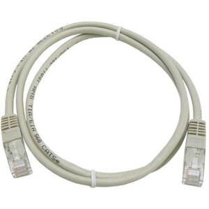 Hálózati kábel Adatátviteli hálózati kábel CAT5E UTP 1m szürke