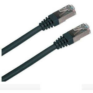 Hálózati kábel Adatkommunikációs, CAT5E, FTP, 0,5 m, fekete