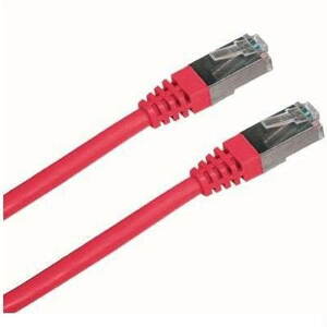 Hálózati kábel Adatkommunikációs CAT5E FTP piros 1 m