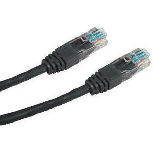 Hálózati kábel Datacom CAT5E UTP fekete 0.25m
