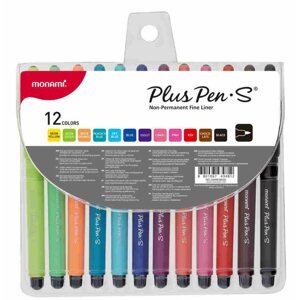 Dekormarker MONAMI Plus Pen-S 12C Non - permanent, szett 12 db