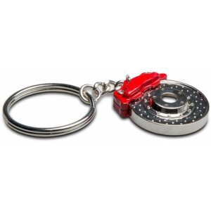 kulcstartó Féktárcsa alakú kulcstartó féknyereggel