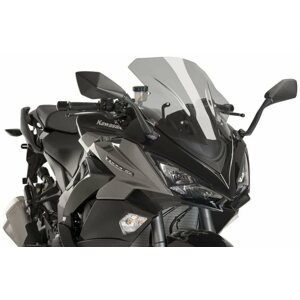 Motorkerékpár plexi-szélvédő PUIG RACING füstszínű, KAWASAKI Z 1000 SX (2017-2019) modellekhez