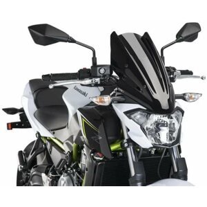 Motor plexi PUIG NEW. GEN TOURING fekete, KAWASAKI Z 650-hez (2017-2019)