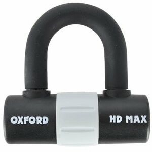 Motorzár OXFORD U-lock profil HD Max, (fekete/szürke, csapátmérő 14 mm)
