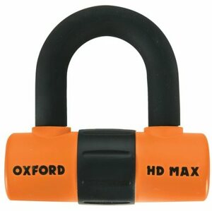 Motorzár OXFORD U-lock profil HD Max, (narancssárga/fekete, csapátmérő 14 mm)