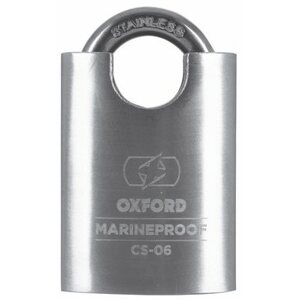Motorzár OXFORD U-lock profil C-06 Marine Proof, (fekete/ezüst, csapátmérő 6 mm)