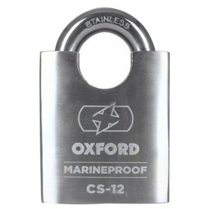 Motorzár OXFORD U-lock profil C-12 Marine Proof, (fekete/ezüst, csapátmérő: 12 mm)