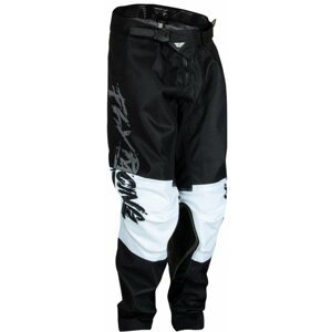 Kalhoty na motorku Fly Racing kalhoty Kinetic Khaos, 2023 dětské šedá/černá/bílá