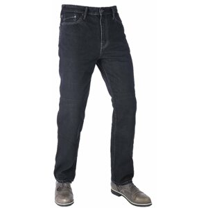 Kalhoty na motorku OXFORD ZKRÁCENÉ Original Approved Jeans volný střih,  pánské (černá)