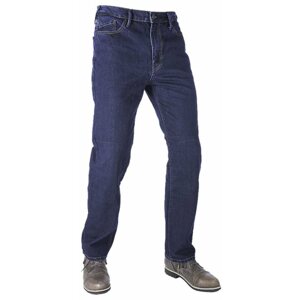 Kalhoty na motorku OXFORD ZKRÁCENÉ Original Approved Jeans volný střih,  pánské (modrá)
