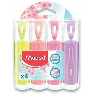 Szövegkiemelő Maped Fluo Peps Pastel - 4 színből álló készlet