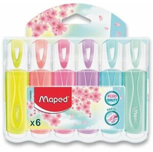 Szövegkiemelő Maped Fluo Peps Pastel - 6 színből álló készlet
