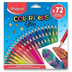 Színes ceruza Maped Color' Peps háromszög alakú, 72 szín