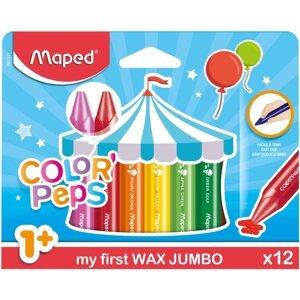 Zsírkréta Maped Wax JUMBO 12 szín