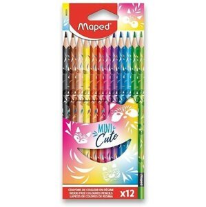 Színes ceruza MAPED Mini Cute, 12 színű
