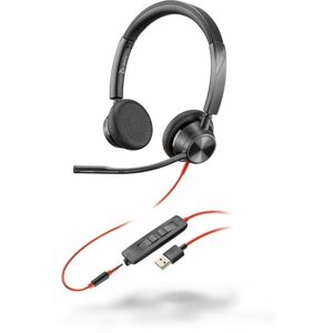 Fej-/fülhallgató Poly BLACKWIRE 3325 Microsoft, USB-A + 3,5mm