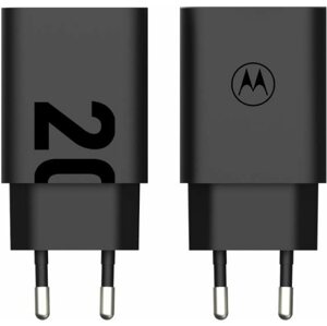 Hálózati adapter Motorola TurboPower 20W USB-A w/ 1m USB-C cable Black