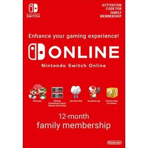Feltöltőkártya 365 Days  Online Membership (Family) - Nintendo Switch Digital