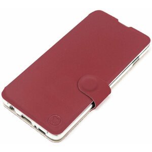 Mobiltelefon tok Mobiwear Soft Touch flip a Realme C33 készülékhez - Tégla és bézs színben