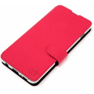Mobiltelefon tok Mobiwear Soft Touch flip a Realme C33 készülékhez - Piros és fekete