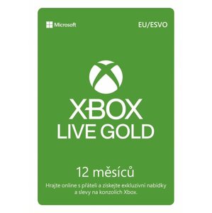 Feltöltőkártya Xbox Live Gold - 12 hónapos tagság