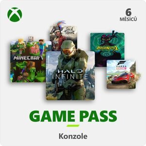 Feltöltőkártya Xbox Game Pass - 6 hónapos előfizetés