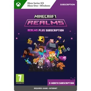 Videójáték kiegészítő Minecraft Realms Plus 3-Month Subscription - Xbox / Windows Digital