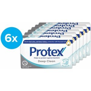 Szappan PROTEX Deep Clean természetes antibakteriális védelemmel 6 × 90 g