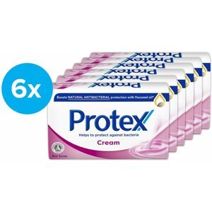Szappan PROTEX Cream természetes antibakteriális védelemmel 6 × 90 g