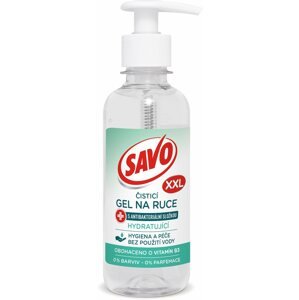 Kézfertőtlenítő gél SAVO Kéztisztító gél antibakteriális és hidratáló összetevővel, 250 ml