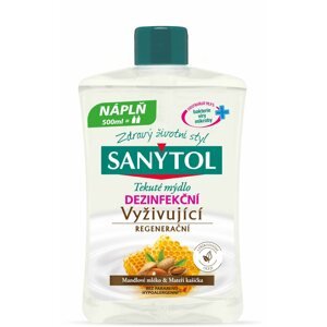 Folyékony szappan SANYTOL Fertőtlenítő Szappan tápláló utántöltő 500 ml
