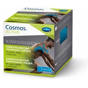 Kineziológiai tapasz COSMOS® ACTIVE pružná samolepící tejpovací páska modrá 5 cm × 5 m