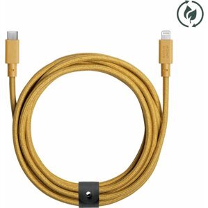 Datový kabel Native Union Belt Cable (USB-C – Lightning) 3m Kraft