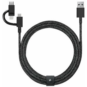 Datový kabel Native Union Belt Universal Cable (USB-C – Lighting/USB-C) 1.8m Cosmos