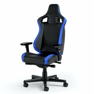Gamer szék Noblechairs EPIC Compact, fekete/karbon/kék