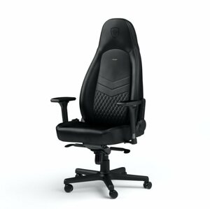 Gamer szék Noblechairs ICON Genuine leather, fekete-fekete
