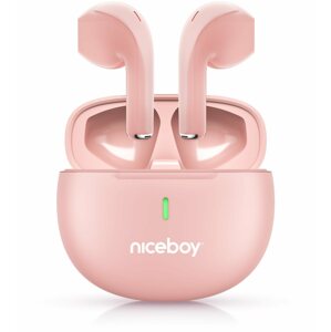 Vezeték nélküli fül-/fejhallgató Niceboy HIVE Beans Pop Pink